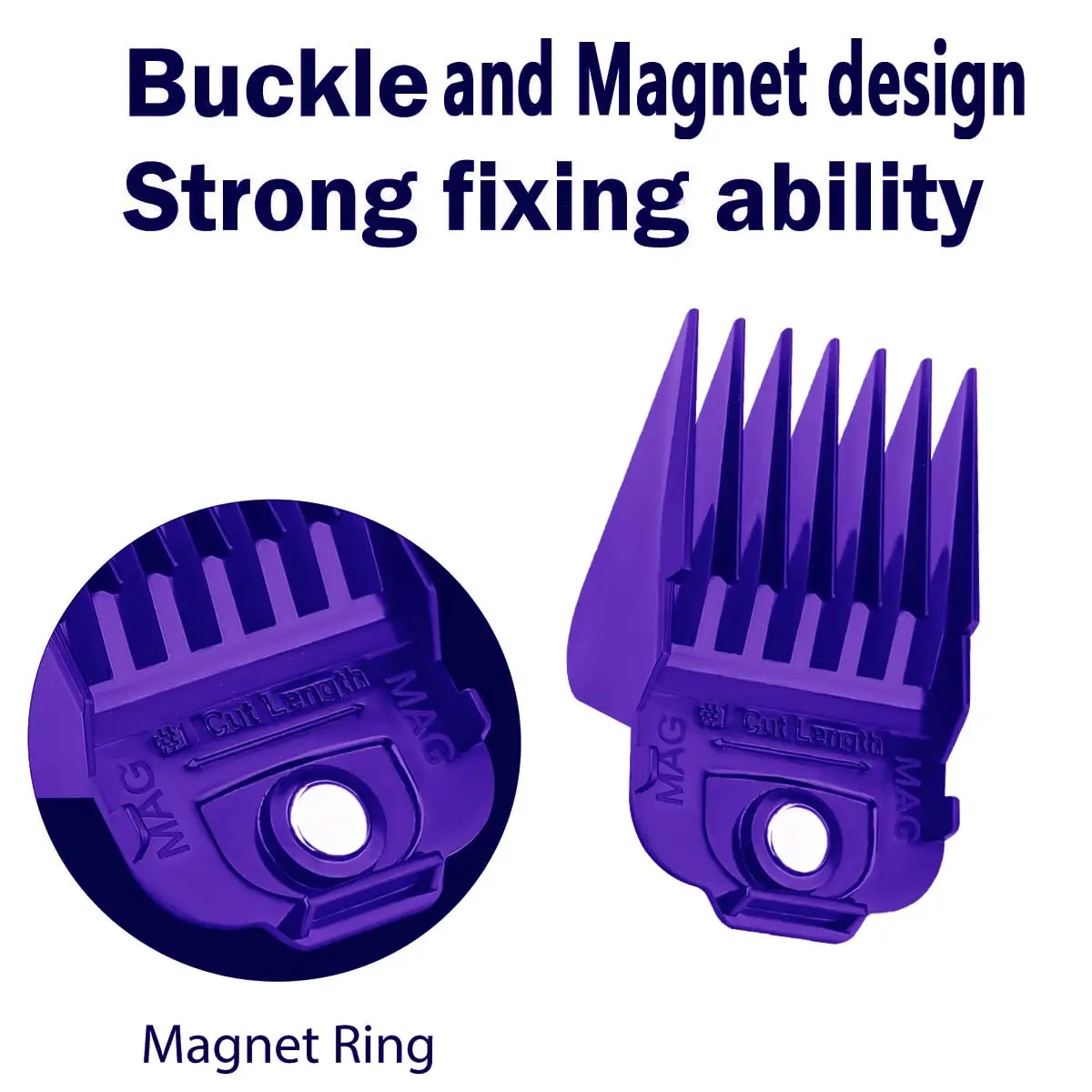 10 عبوات من أمشاط توجيه واقيات المقص المغناطيسية لمعظم عائلة Andis Master وعائلة PM، MLC، MBA، MC-2، ML، عائلة PM، PM-1، PM-4، PM-5 #5