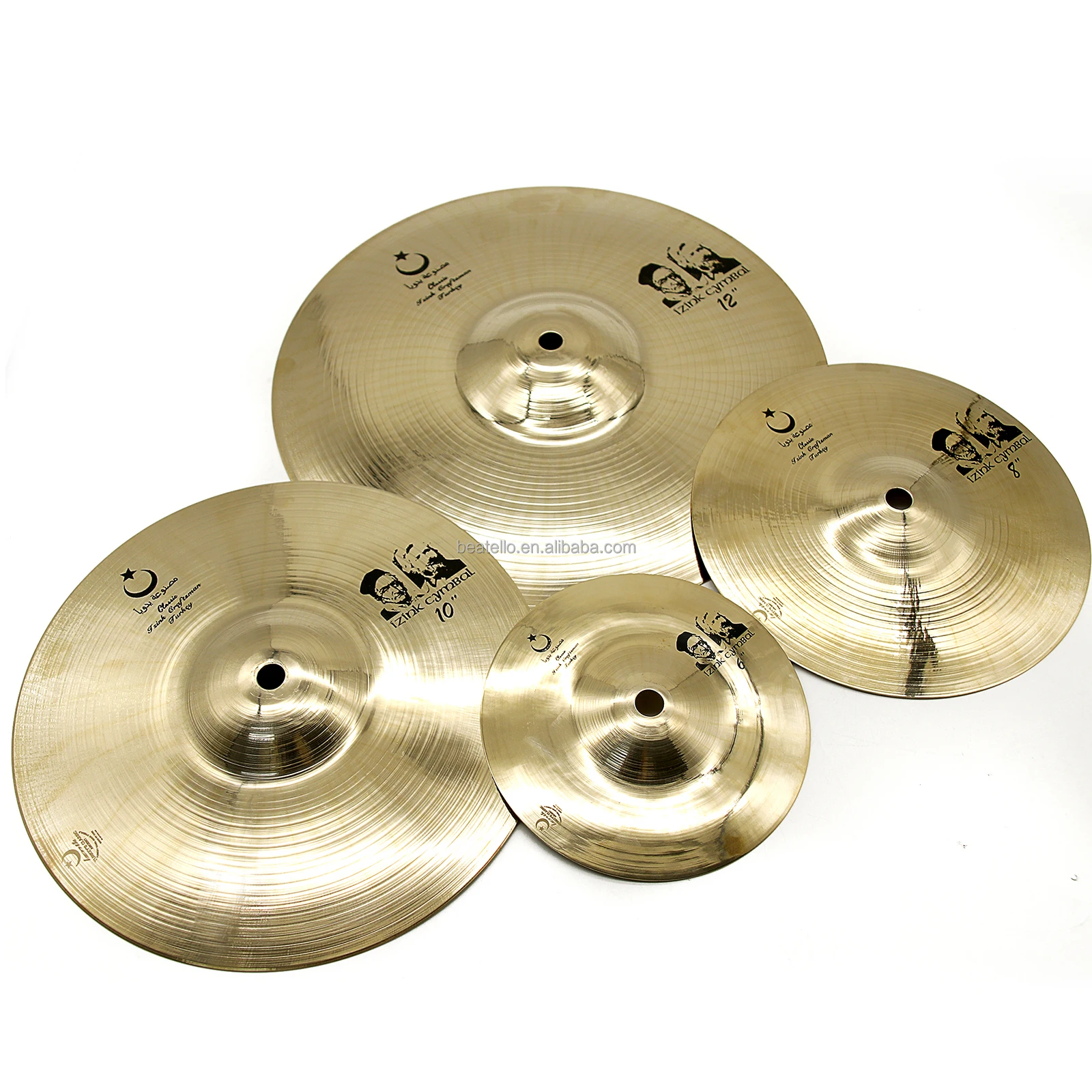 

IZINK Fast Shipping 6Inch 8Inch 10Inch 12Inch Splash Cymbal Set 6Pcs/set Cymbals For Drum Set Percussion Instrument In Stock