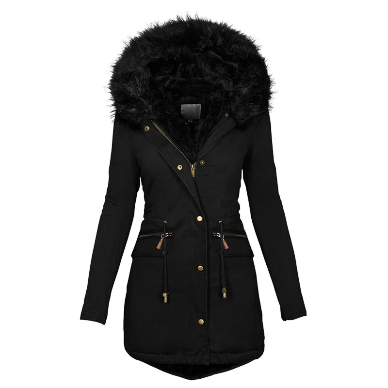 2023 Warm Parkas Thicker Winter Jacket Women Hooded Fashion Coat Women Clothes Outdoor Overcoat Manteau Hiver coats for women