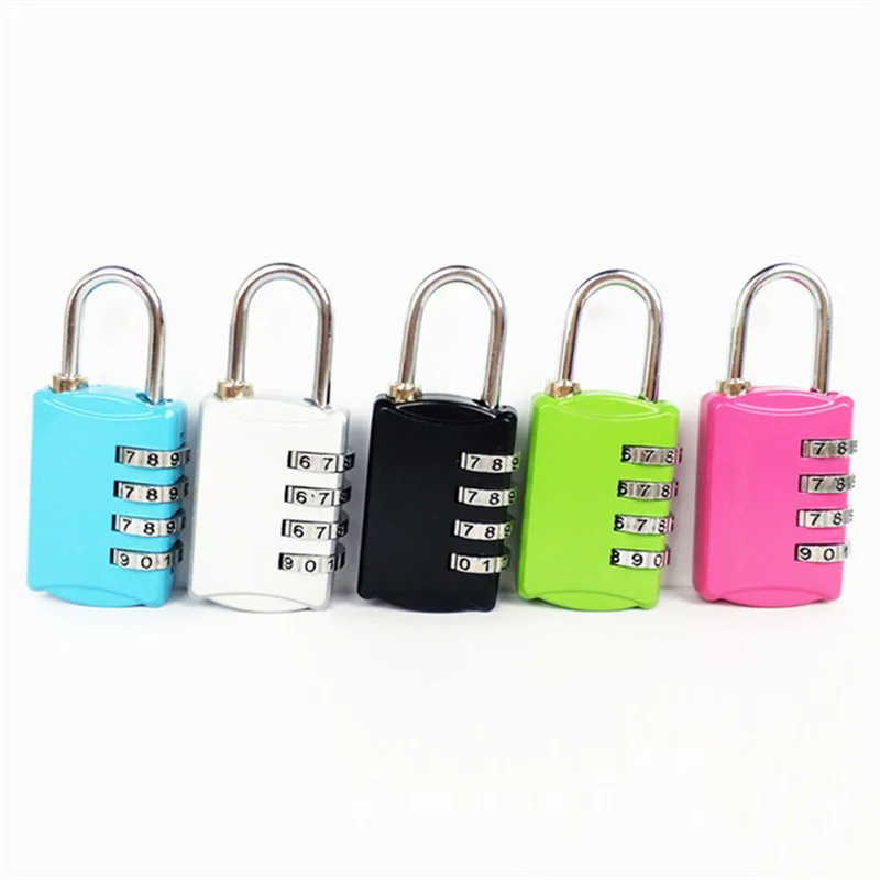 4 Dial Digit Password Lock Combination Suitcase Luggage Metal Code Password Locks Padlock Travel Safe Anti-Theft Cijfersloten