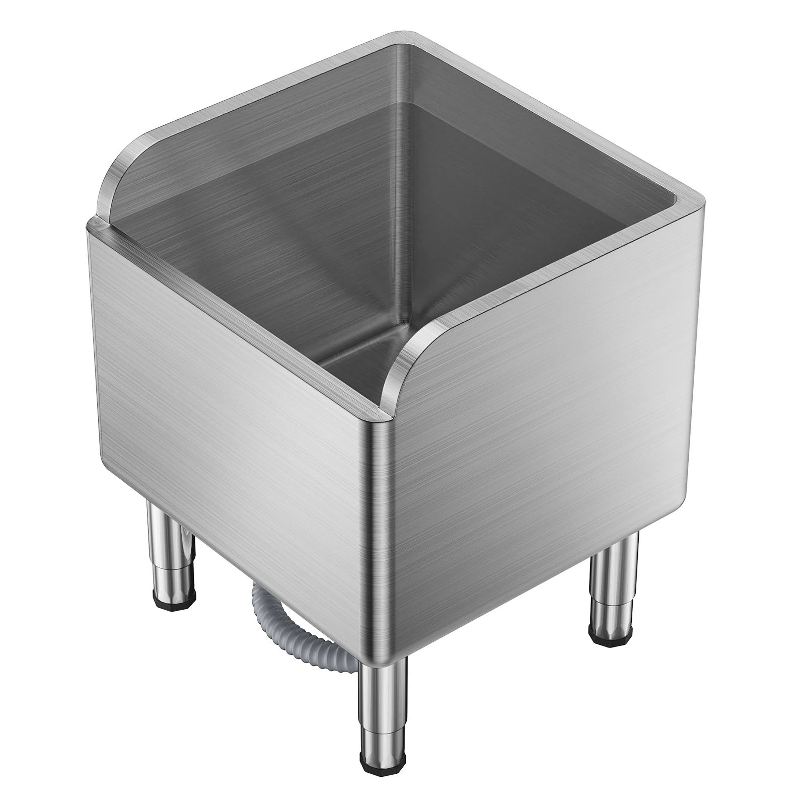 

45*55cm Floor Mop Sink, Slop Sink, Commercial Floor Mop Sink, Stainless Steel Mop Service Basin, Laundry Mop Sink for Kitchen