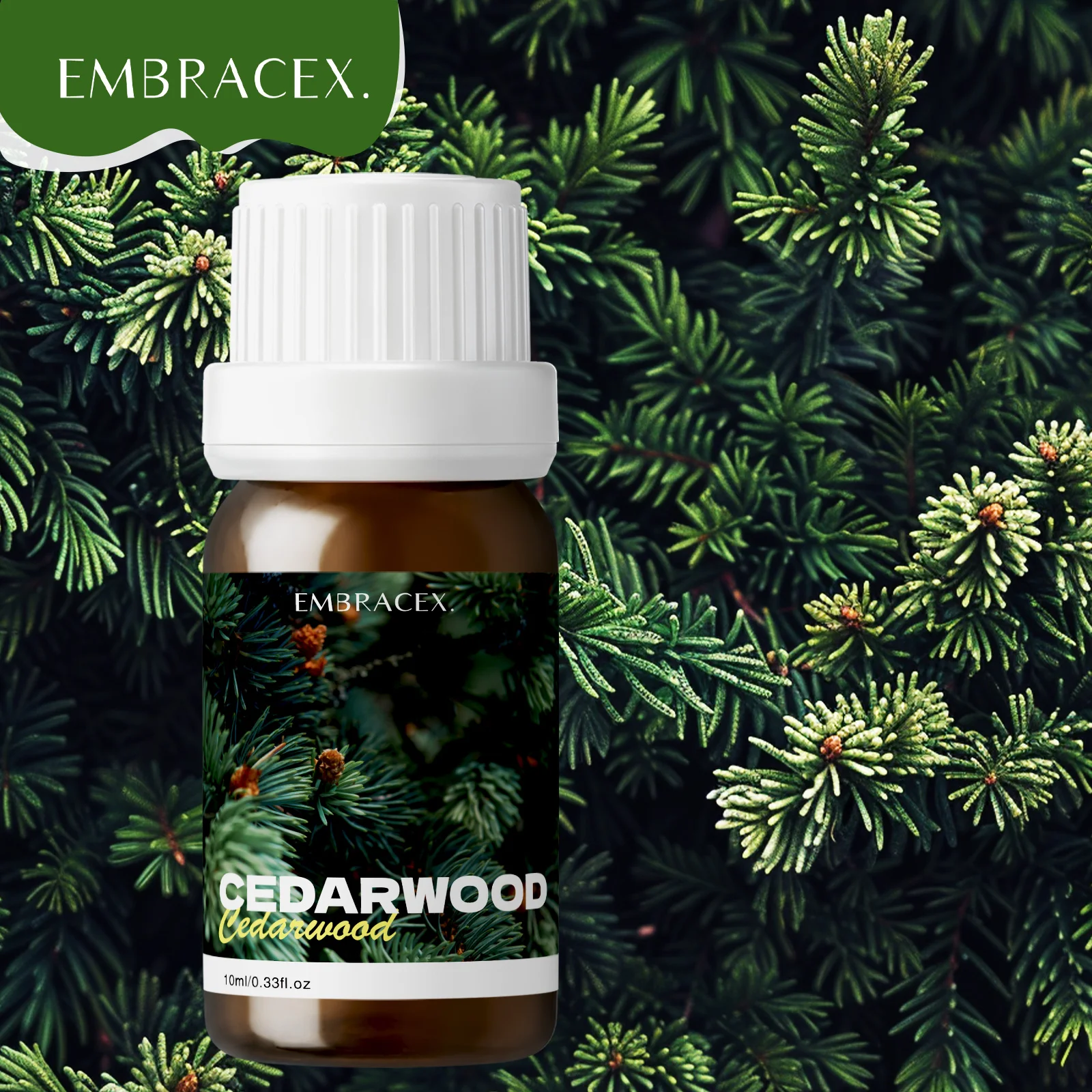 10ml Pure Cedarwood Essential Oils Cedarwood Oil Long-Lasting Warm Scent For Home Diffusers/Humidifier,Aromatherapy