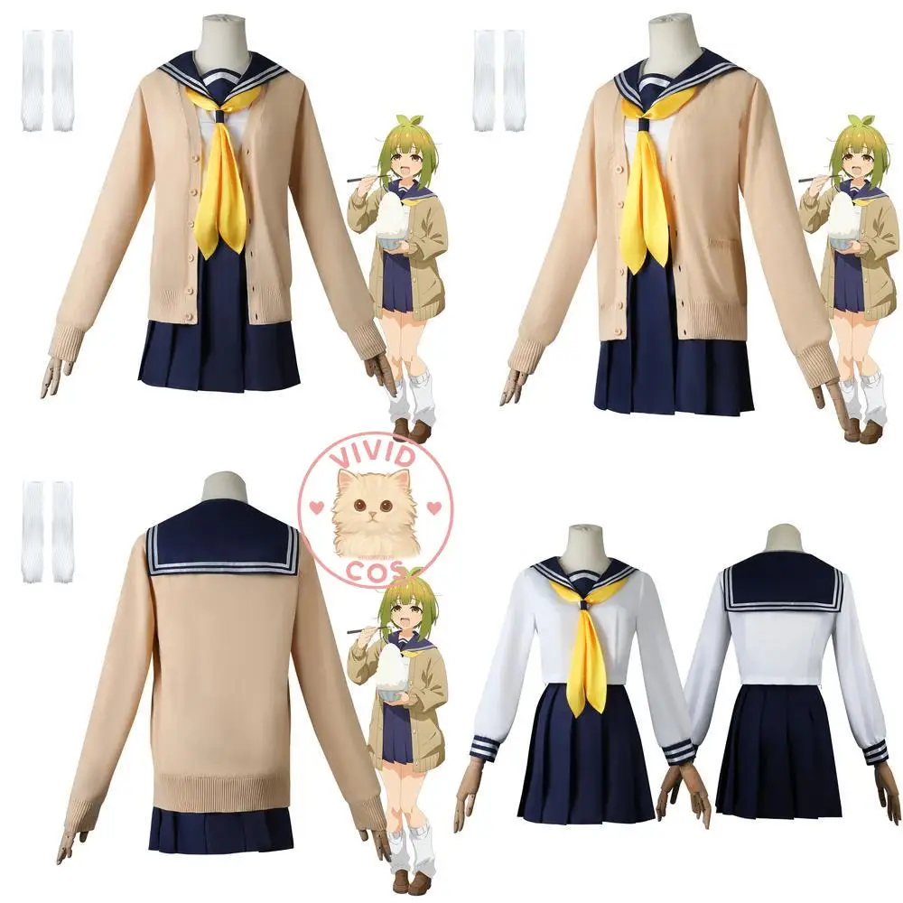 

My Deer Friend Nokotan Cosplay Costume Anime Bashame Meme Fashion School Uniform Set Role Play Ladies Wig Halloween Party Outfit