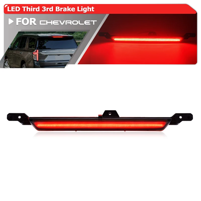 

S​moked LED Third Brake Light Replacement For 2021-2025 GMC Yukon/XL Chevrolet Tahoe Suburban For 2022-2025 Cadillac Escalade