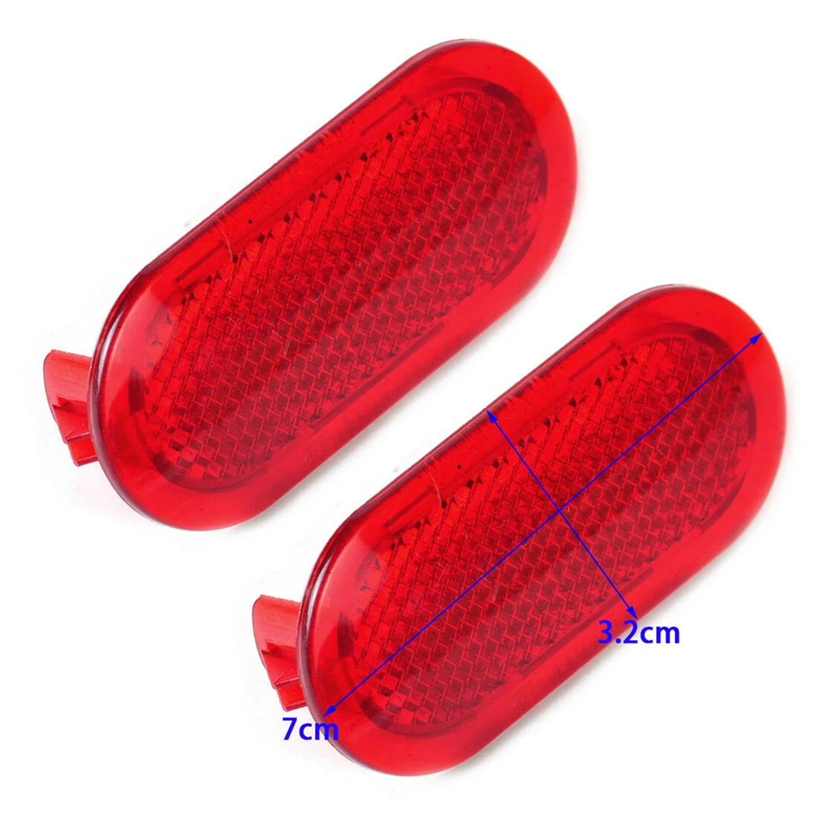 

20Pcs Red Interior Door Panel Warning Light Cap Reflector for 6Q0947419