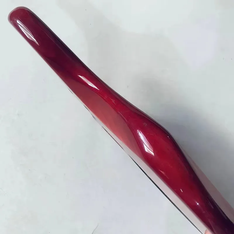 KB974 Transparent Red Color Custom Bass Body in Solid Wood Replace and DIY Right Hand Surface Damages&Dirty PJB Active Pickups