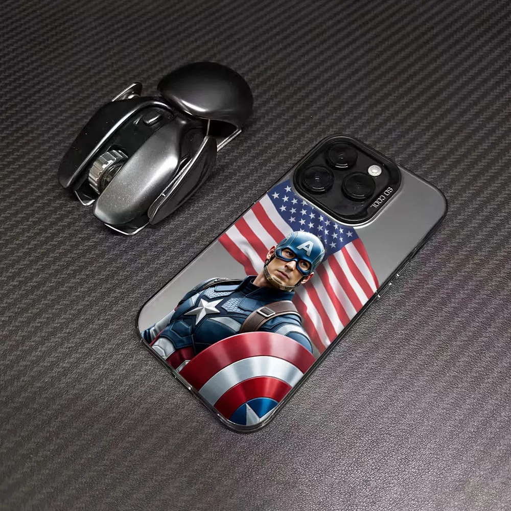 مارفل كابتن أمريكا A55 حافظة لهاتف سامسونج جالاكسي A56 A55 A54 A53 A52 A51 A73 A72 A71 A36 A35 A34 A33 5G غطاء هاتف مقاوم للصدمات