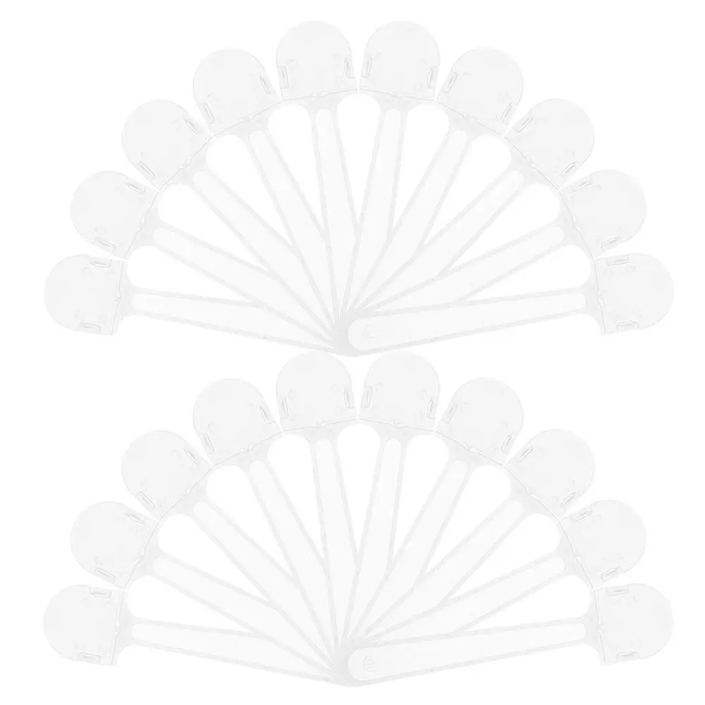 40 Stück Lüftergriffe, runde Mini-Kunststoffstäbe für DIY handgefertigte Lüfter, Bastelkurse, interaktive Eltern-Kind-Projekte, Lüfter