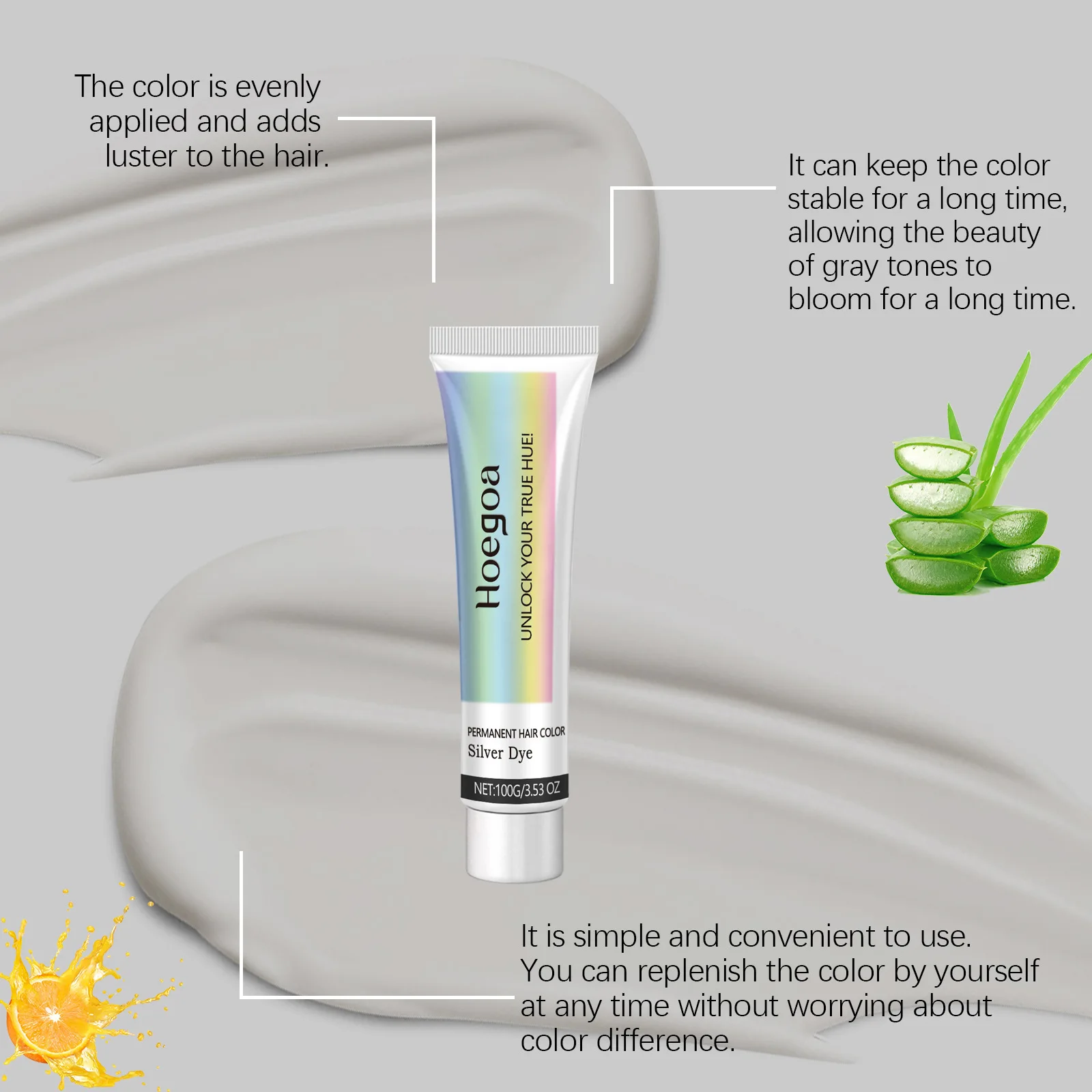 كريم صبغ الشعر الفضي لمرة واحدة يمكن التخلص منه قالب قوي للرجال تحسين تصويب شعر رمادي مؤقت لون الشمع تصفيف دهن