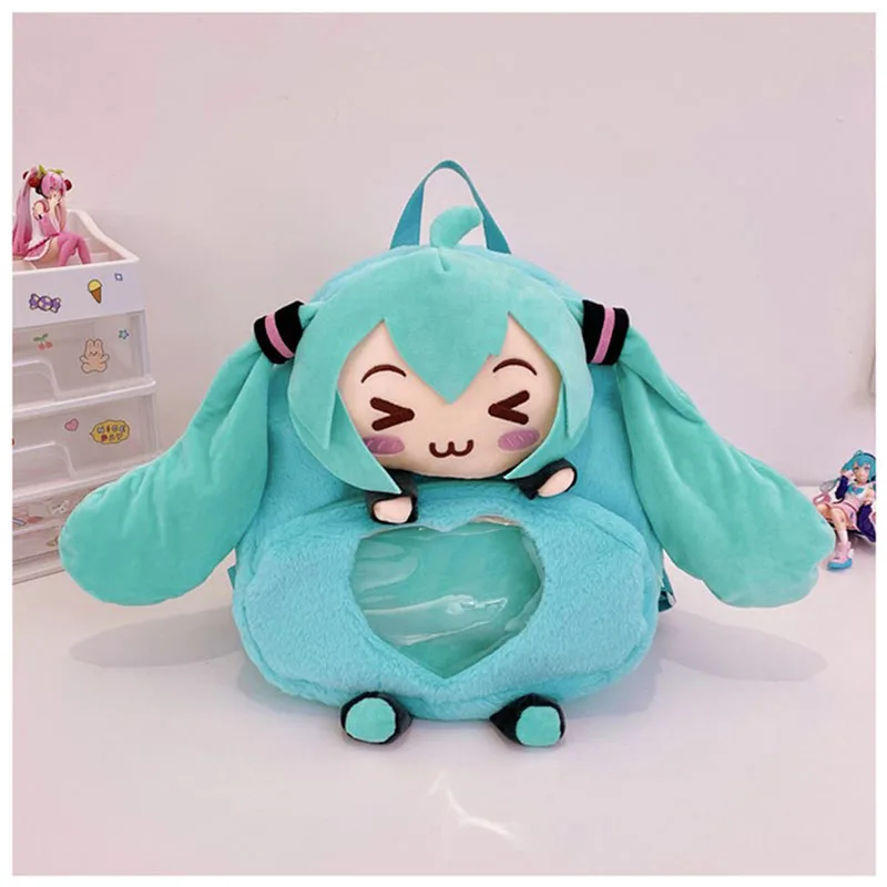 Anime Cute Plush Bag Cartoon Peripheral Plush Doll Large Capacity Backpack Backpack Girl Birthday Gift Kawaii Japanese Itabag