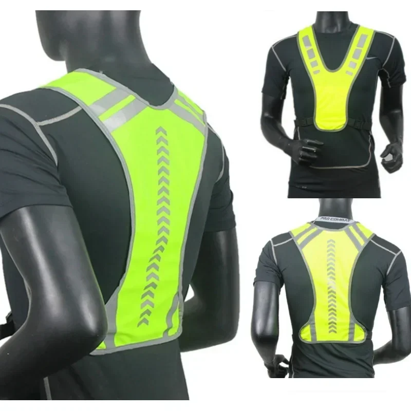 High Visibility Safety Highlight Night Motorcycle Reflective Cycling Vest Traffic Coat Night Running Working Reflective-Cloth