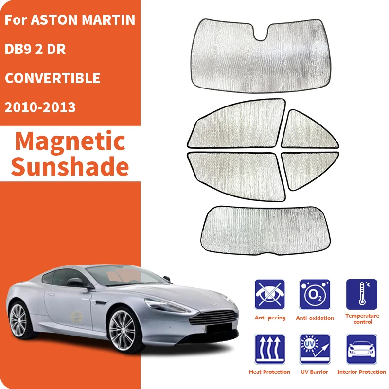 Car Window Sunshade Anti-UV Car Sun Window Visors Sunshade Covers Privacy For ASTON MARTIN DB9 2 DR CONVERTIBLE 2010-2013