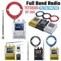 DP-666 TEF6686 Radio High Sensitivity Portable Full Band FM AM Short Wave Radio FM/LW/MW/SW DSP Receiver 2.8-inch LCD Screen