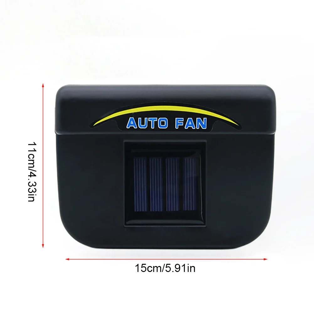 Solar Powered Car Air Cooler 0.8W Auto Air Vent Exhaust Fan Automatic Car Cooling Fan Truck Air Circulator for Truck Vehicle