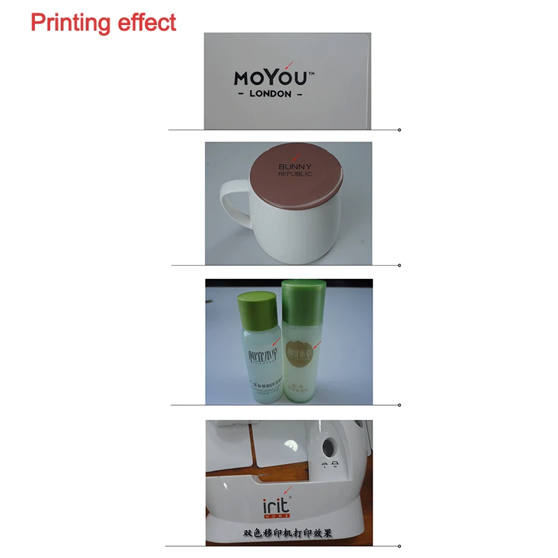 Monochrome Longitudinal Deepening Pneumatic Printing Machine Double Nozzle For Ink Graphic Bottle Paper Wood Products Printing