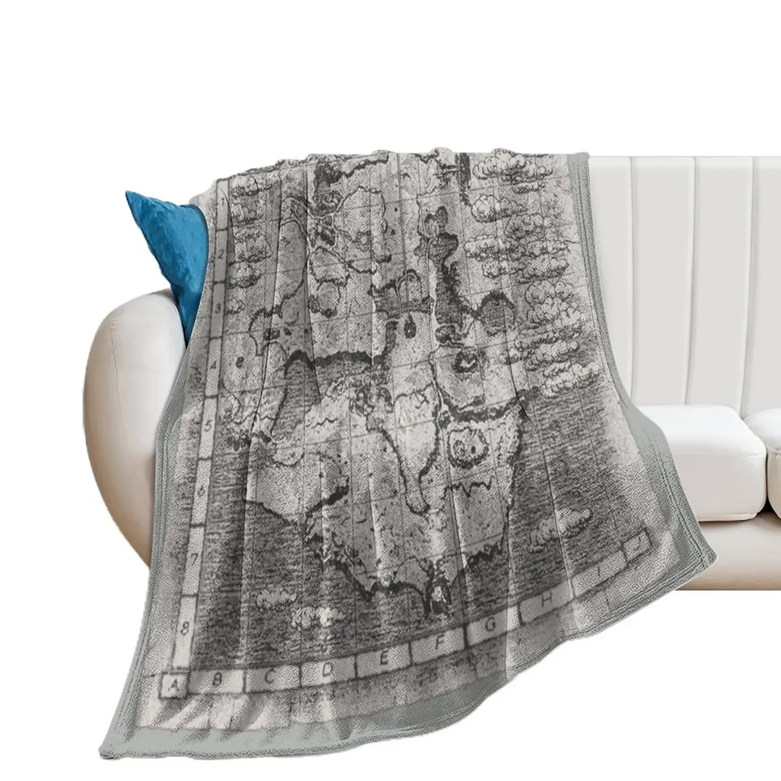 Shadow of the Colossus map Throw Blanket Beautifuls wednesday Blankets