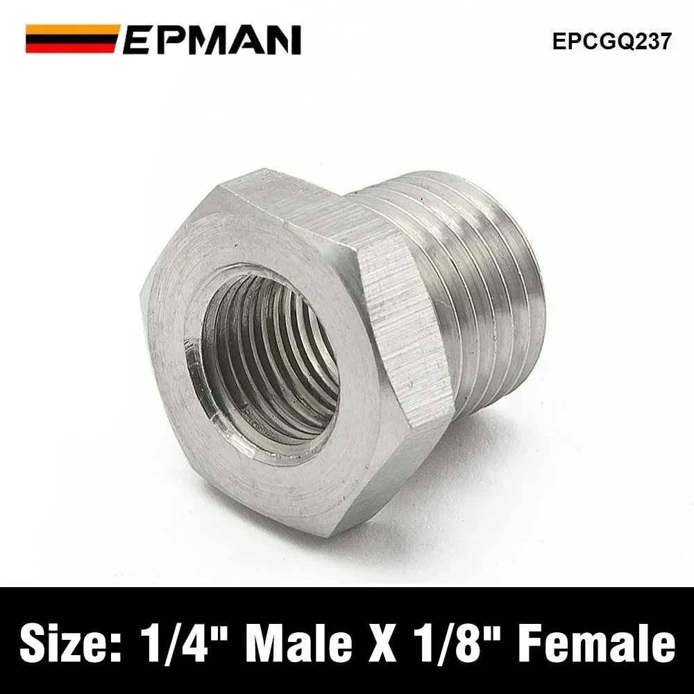 

EPMAN 1/4 "папа NPT X 1/8" внутренняя NPT переходник-переходник с резьбой NPT шестигранная втулка кованая нержавеющая сталь 304 EPCGQ237