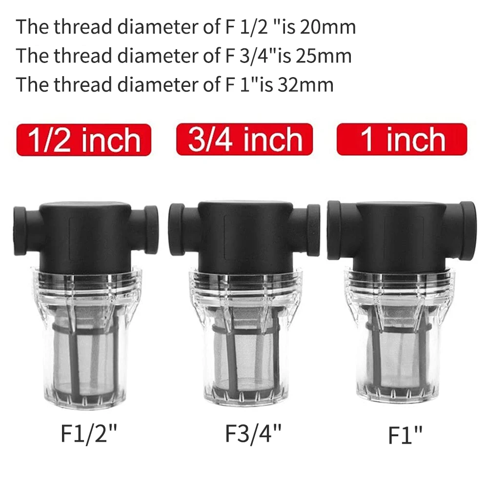 Impurity Prefilter 1 2 3 4 1 Inch Plastic Irrigation System Garden Watering Filter Household Water Pipe For Aquaculture Applicat