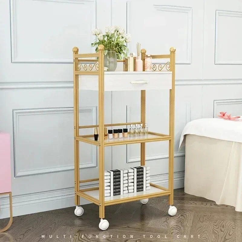

Barber Hairdresser Beauty Salon Trolley Manicure Tattoo Lash Tea Salon Trolley Spa Nails Auxiliar Salon Furniture
