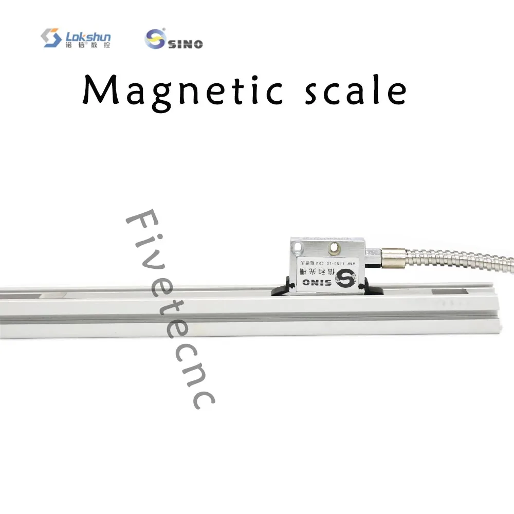 High Precision SINO Magnetic Scale Sensor 5um 200mm -1500mm Reading Length Linear Encoder for Lathe Woodwork Stone Mini Machines