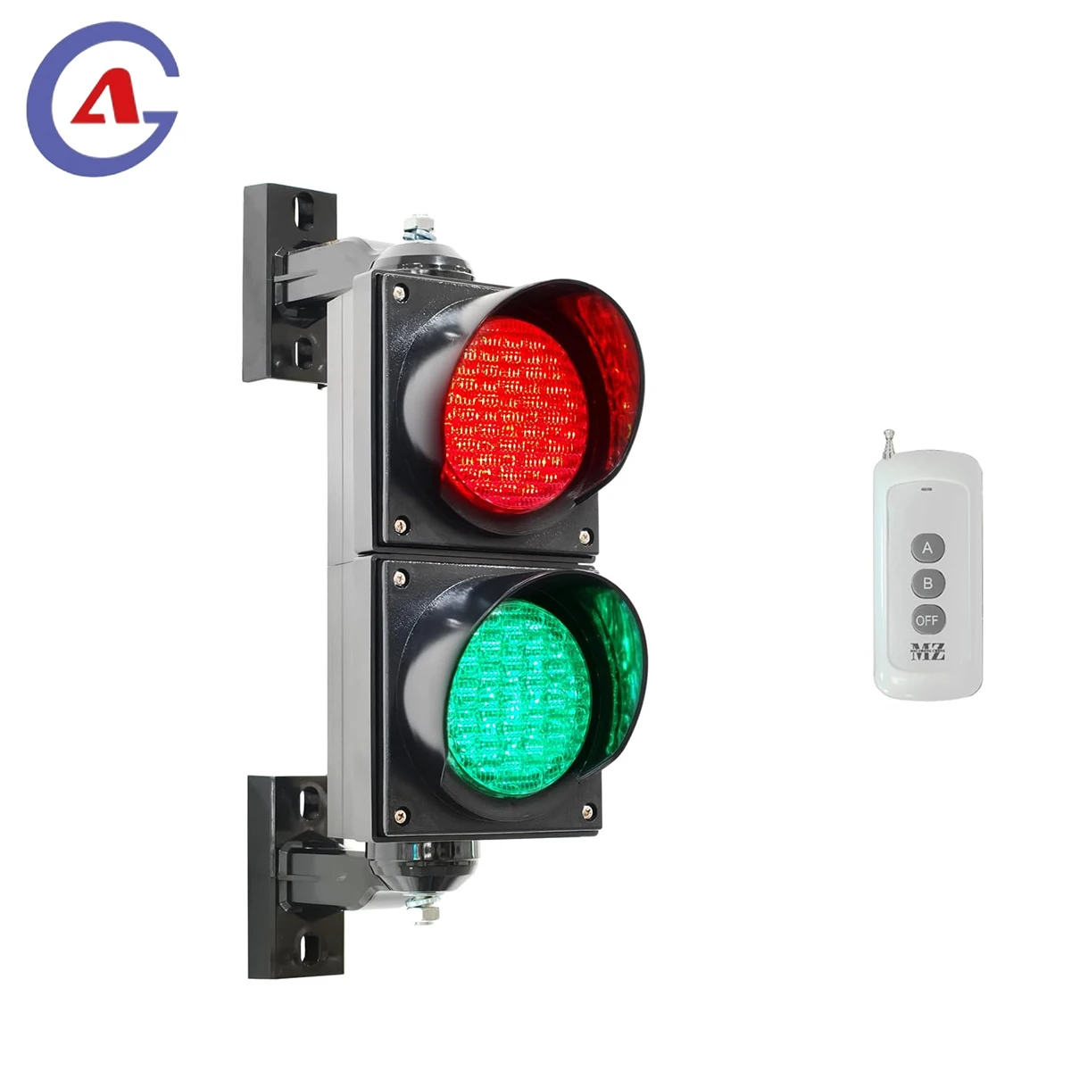 Led إشارة المرور 220 فولت إشارات تحذير لاسلكي للتحكم عن بعد أضواء إشارة الأمن أحمر أخضر عصا المرآب 100 مللي متر السلامة