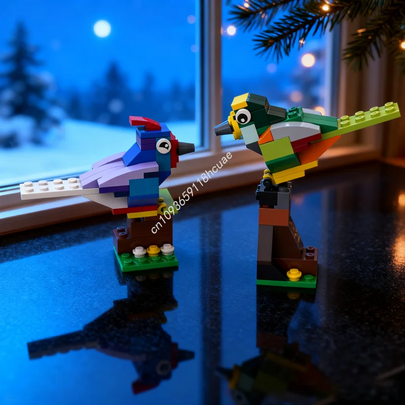 

96pcs MOC Birds Classiced Model Building Blocks Assemble DIY Creative Christmas Gifts Idea Education Toy Brick Kids Birthday