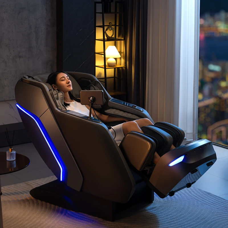 

Luxury Full Body Electric Massage Chair 3D Zero Gravity Modern Airbags Portable Leather Heating Waist Foot Head Massaging