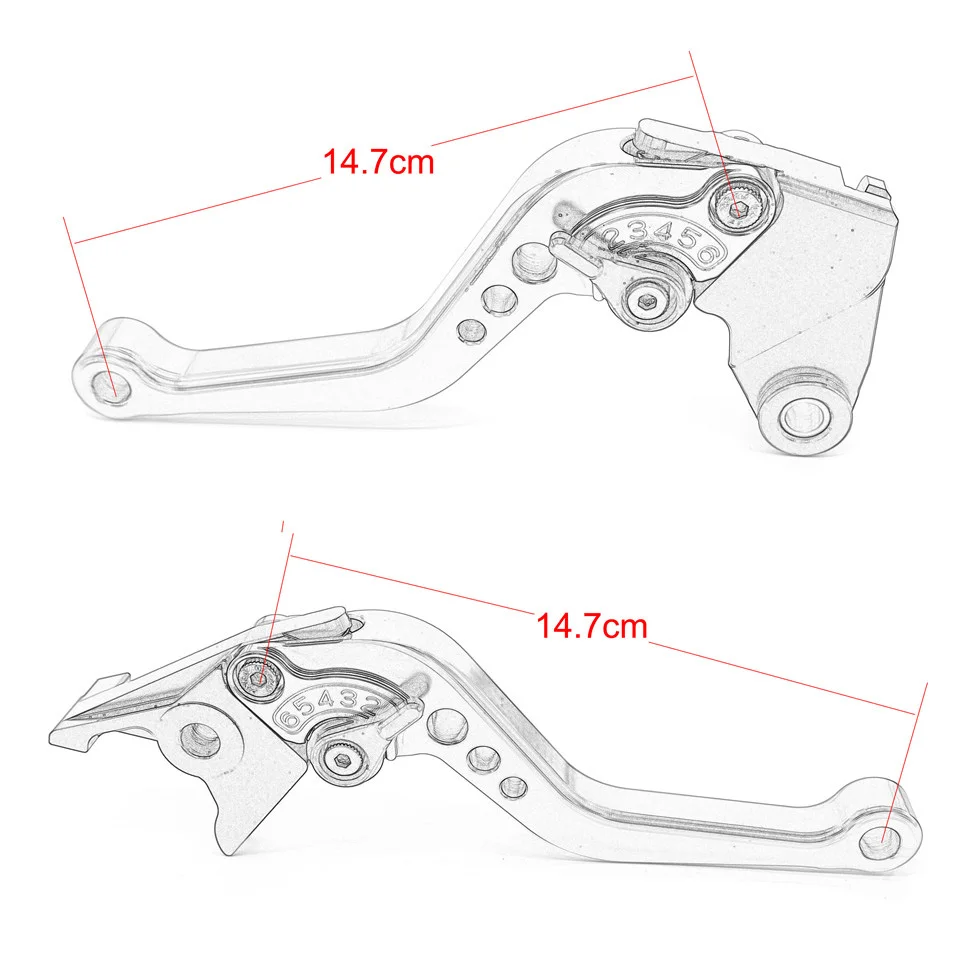 MT03 Five Colors for Yamaha MT03 2015-2025 2021 2022 2023 2024 Motorcycle CNC Adjustable Short Brake Clutch Levers MT-03 Mt 03
