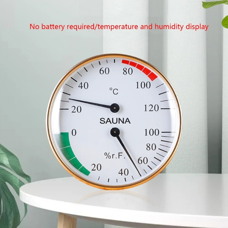 Home Thermometer Sauna Room Hygrometer Measure Tool Digital Temperature Humidity Meter Used in Bathroom Sweat Streamroom