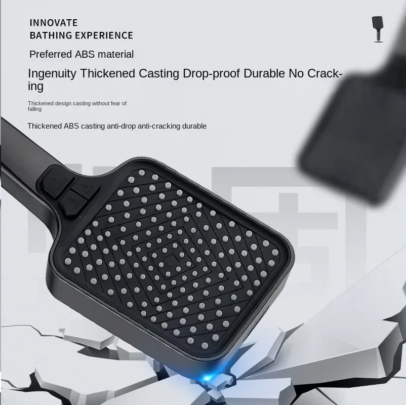 Triple key adjustable showerhead, multifunctional showerhead, pressurized hand spray showerhead, bathroom accessories