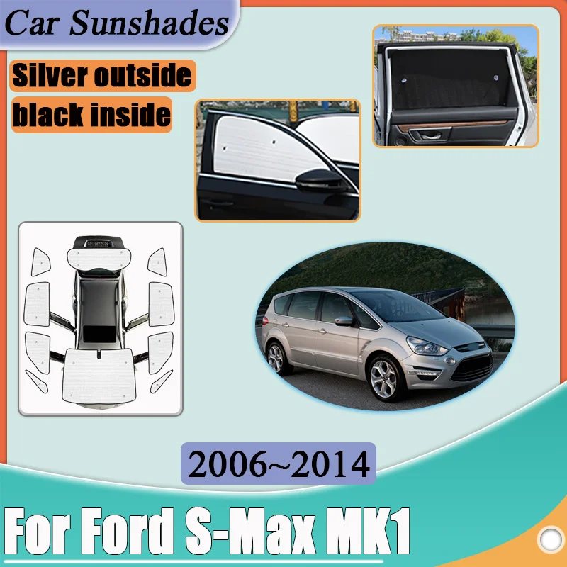 

Для Ford S-Max 2006-2014: Аксессуары CD340, боковые солнцезащитные козырьки-отражатели, наклейки-солнцезащитные экраны на лобовое стекло, автомобильные аксессуары