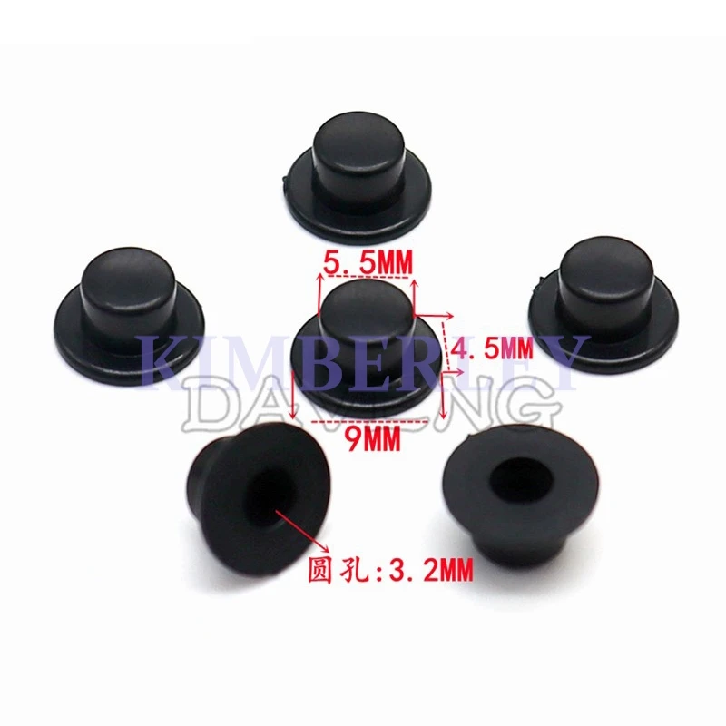 50 Piece Plastic Key Cap Power Amplifier Panel Switch Cap Instrument Panel Operation Key Cap Power Switch Cap