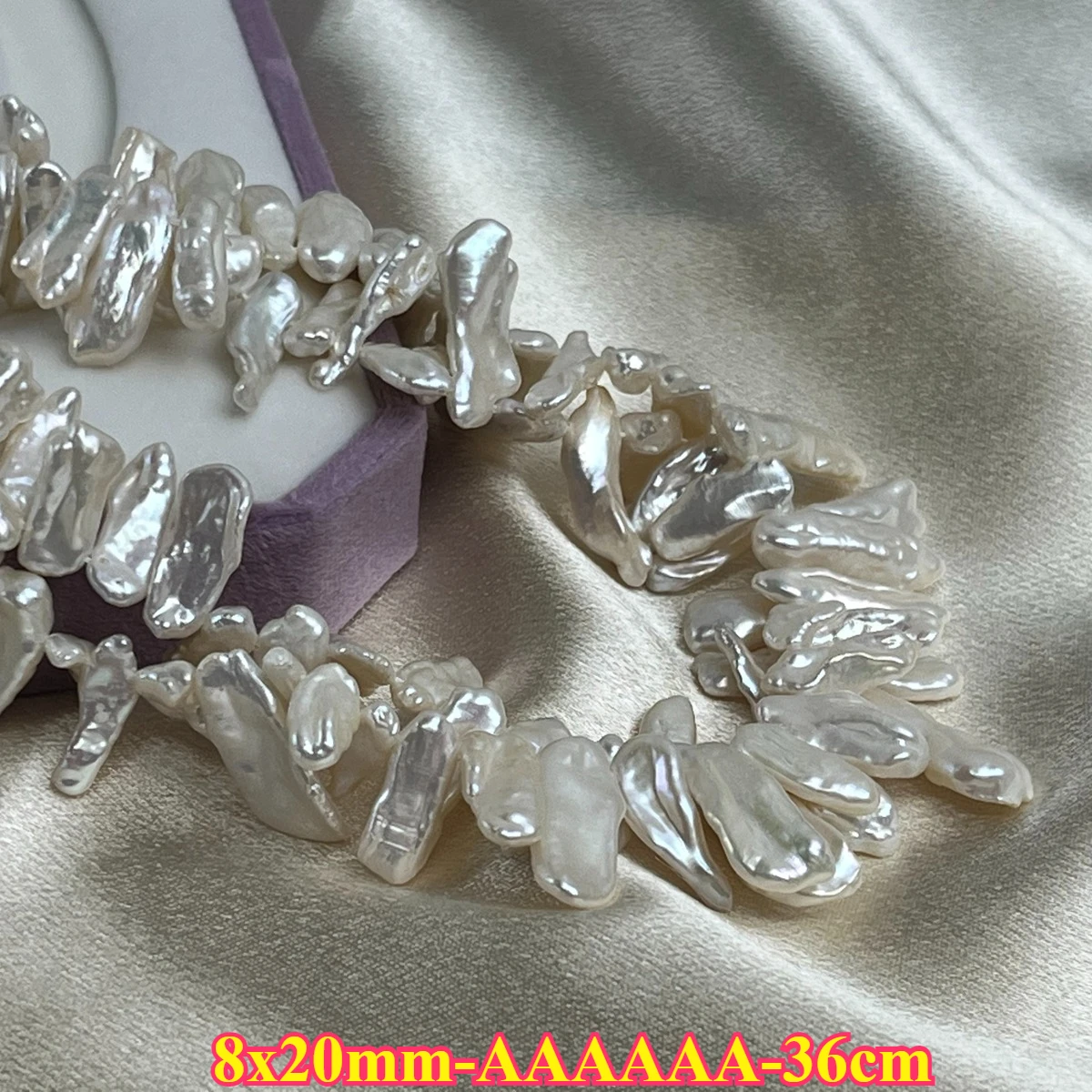 8x20mm AAAAAA Natural Freshwater Pearl White Irregular Baroque Spacer Bead Jewelry Make DIY Necklace Bracelet Women Gift Wedding