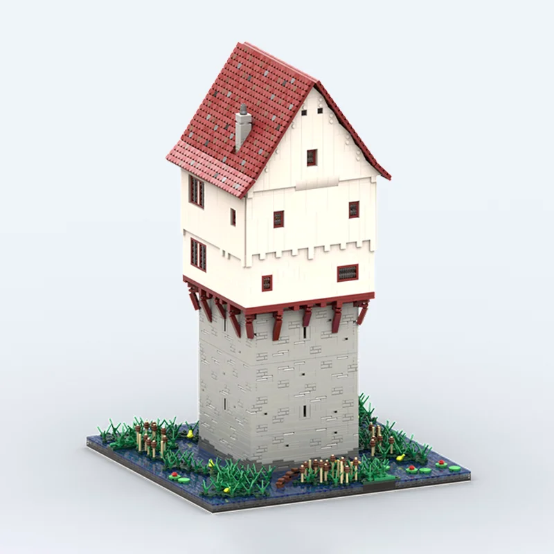 10737pcs MOC German Tower House Inspiration Topplerschlösschen Model Building Blocks Architecture Idea DIY Christmas Gifts Toy