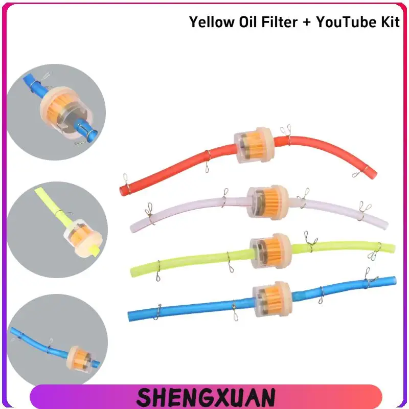Random Color! Universal 6mm Magnet Gas Fuel Filter Cleaner Petrol Pipe Hose Line for ATV Pit Dirt Bike Quad Scooter