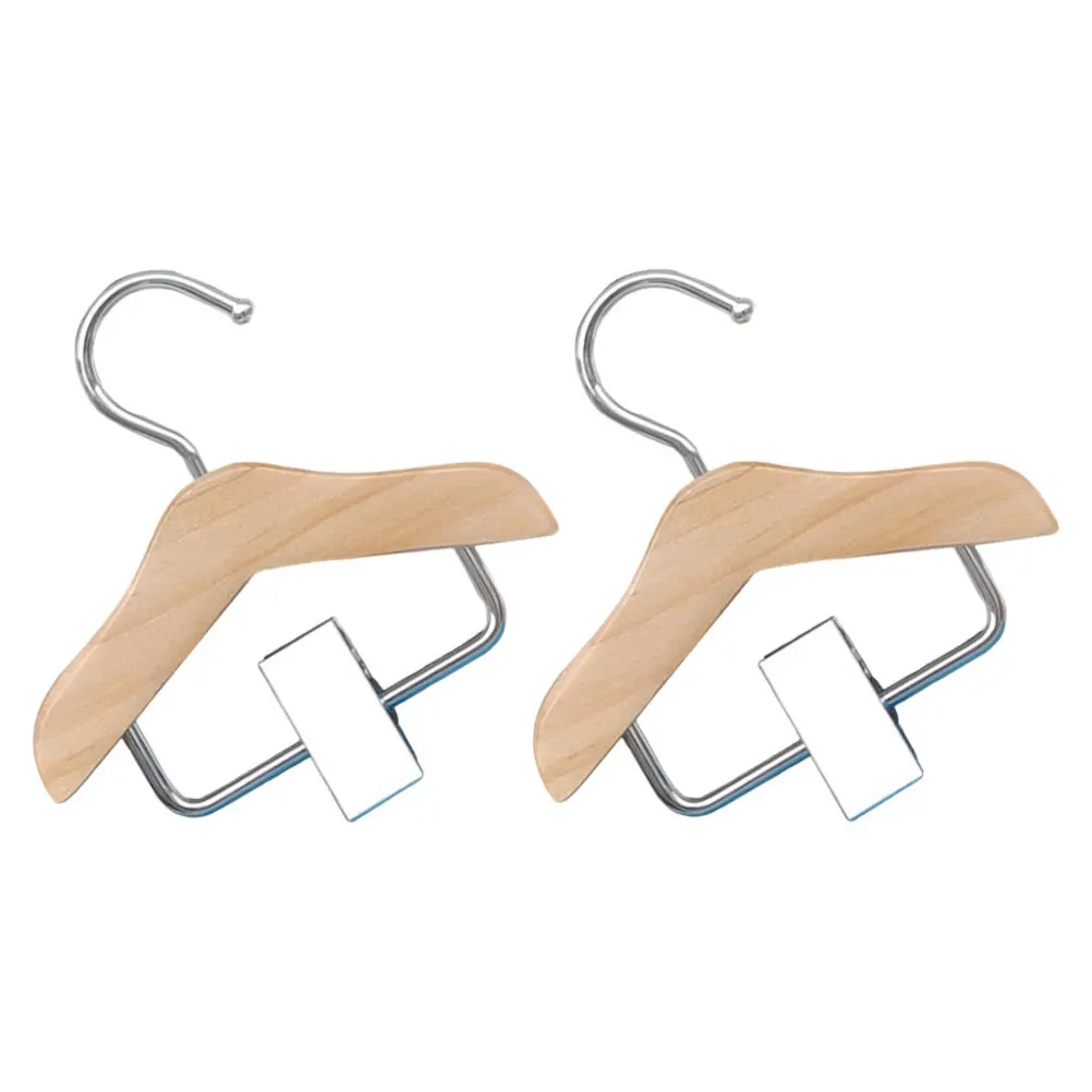 

2Pcs Small Pet Clothing Hangers Durable Dog Cat Apparel Hangers for Home and Pet Shop Dog Clothing Hanger Cat Clothes Hanger