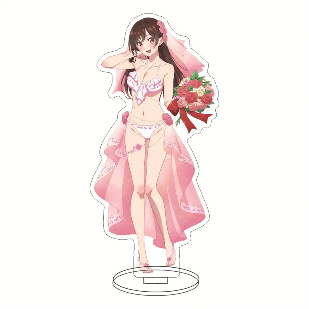 Anime Rent A Girlfriend Figures Ichinose Chizuru Cosplay Acrylic Stand Model Plate Desk Decor Standing Sign Decorative Fans Gift