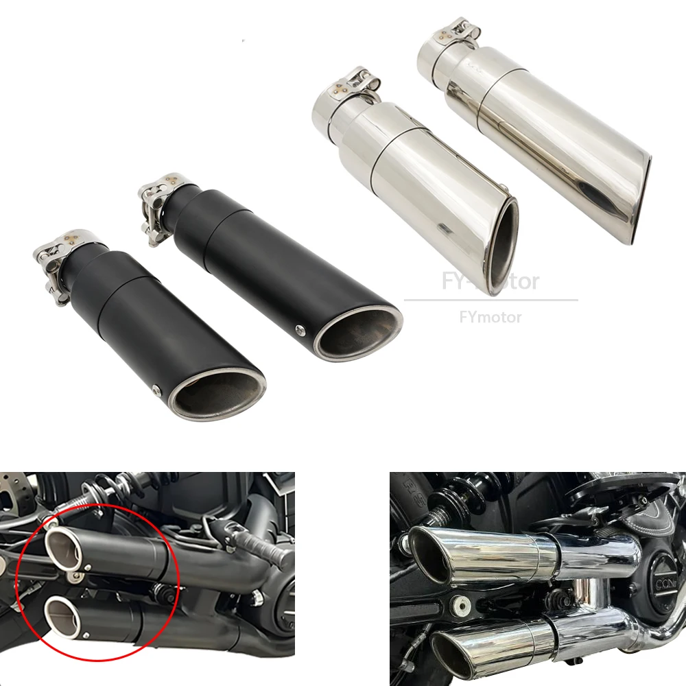 

Fit For Indian Scout Bobber 60 Rogue 20th 2015-2023 Slip-On Exhaust System Shorty GP Slip Ons Mufflers with DB Killer Silencer