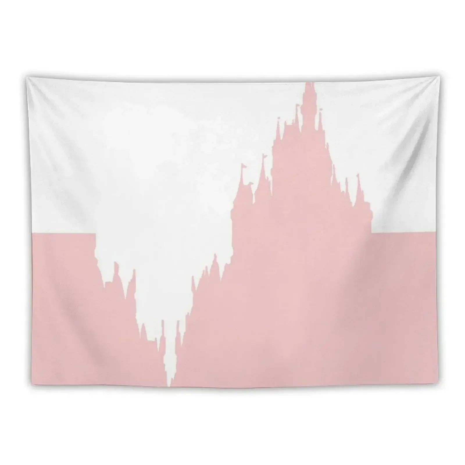 Millennial Pink Heartbeat Castle Tapestry Bedroom Decor Tapete For The Wall Tapestry