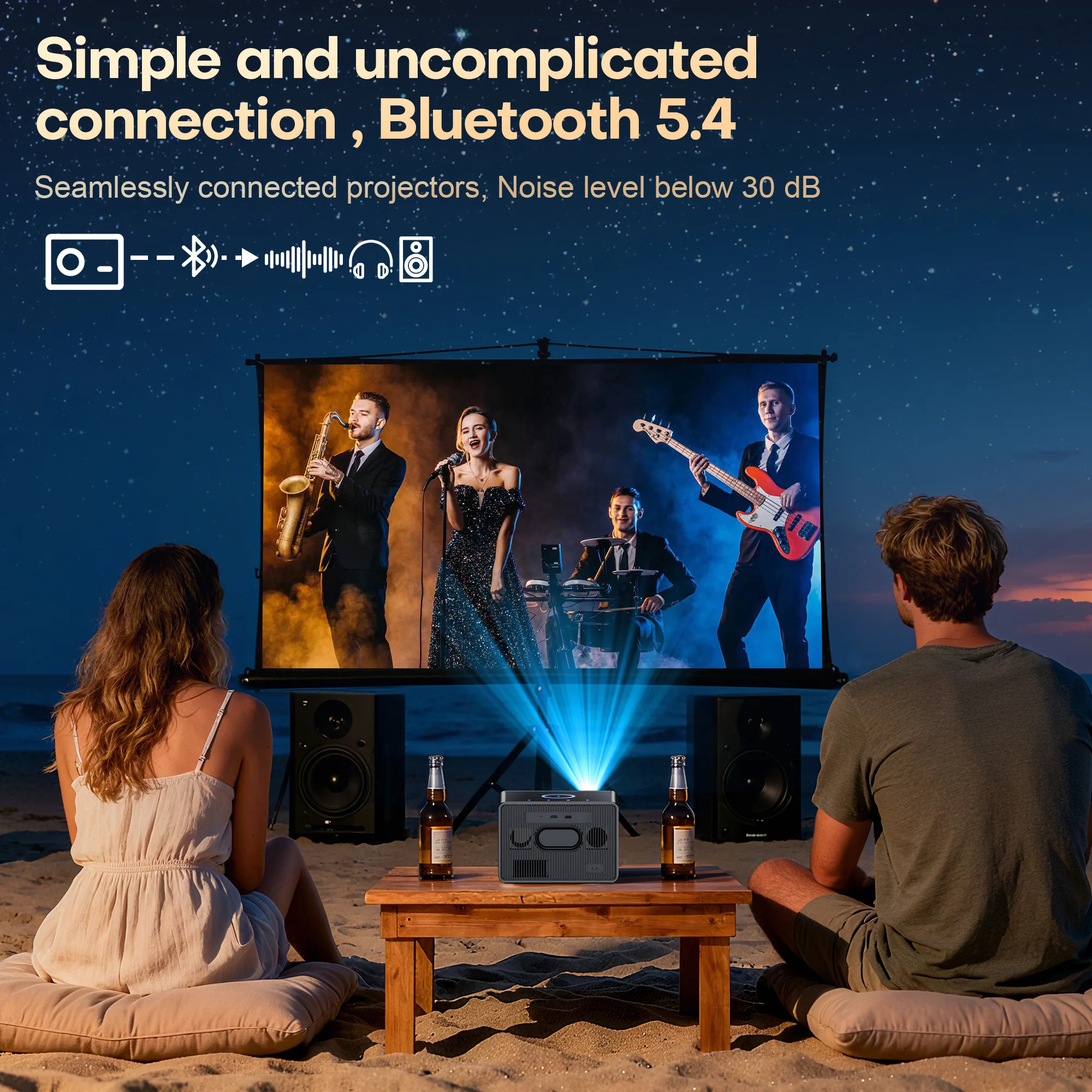XIWBSY 4000ANSI 4K Projektor WIFI6 Offizieller Google TV Projektor Heimkino HDR Videoprojektor Vollständig Versiegelter Optischer Projektor – Detail 8