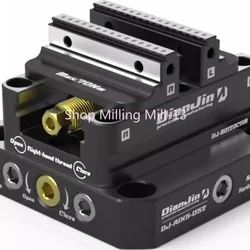 Torno autocentrante de fixação de 4-5 eixos positivo combinado com ponto zero mudança rápida placa de ponte l-block de quatro eixos DJ-6080H d52