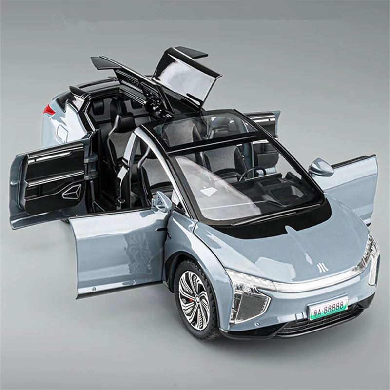 

1:24 HiPhi X SUV Alloy New Energy Car Model Diecasts Metal Electric Vehicles Car Model Simulation Sound and Light Kids Toys Gift