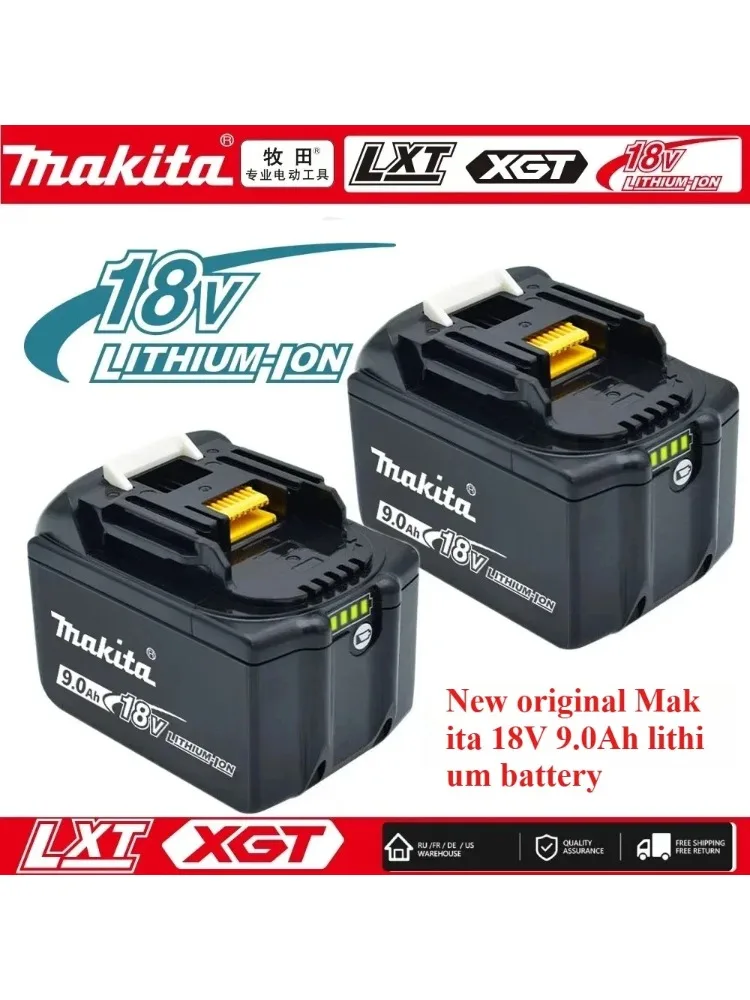 Originele Makita batterij 18V 9.0Ah/6AH/5AH oplaadbare batterij, elektrisch gereedschap BL1830 BL1840, BL1850, BL1860B voor Makita 18V batterij - afbeelding 2