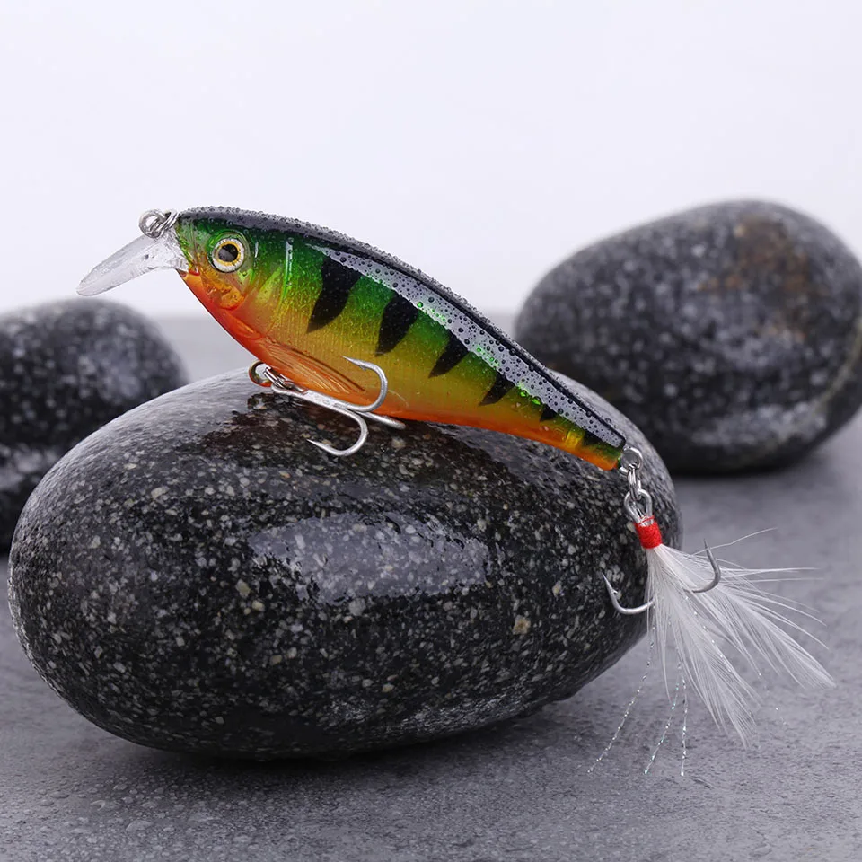 Loogdeel 1PCS 12.5g/8.5cm Minnow Fishing Lure Trolling Articulos De Pesca Isca Bass Fishing Lures Artificial Fish Lure Tackle