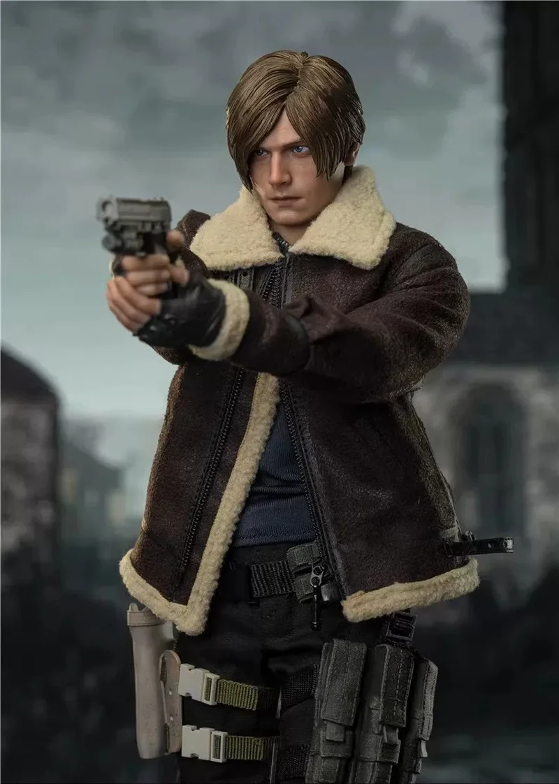 Genuine Mttoys 1/6 Mt017 Resident Evil Leon·Scott·Kennedy 1/6th Scale Soldier Double Head Carving Model Action Figure