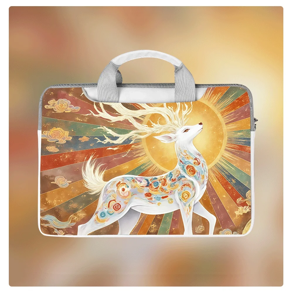 

Симпатичная сумка для ноутбука с рисунком оленя, защитный чехол 13,3, 14, 15,6 дюймов, водонепроницаемый портфель большой вместимости, идеальный подарок на день рождения, праздник