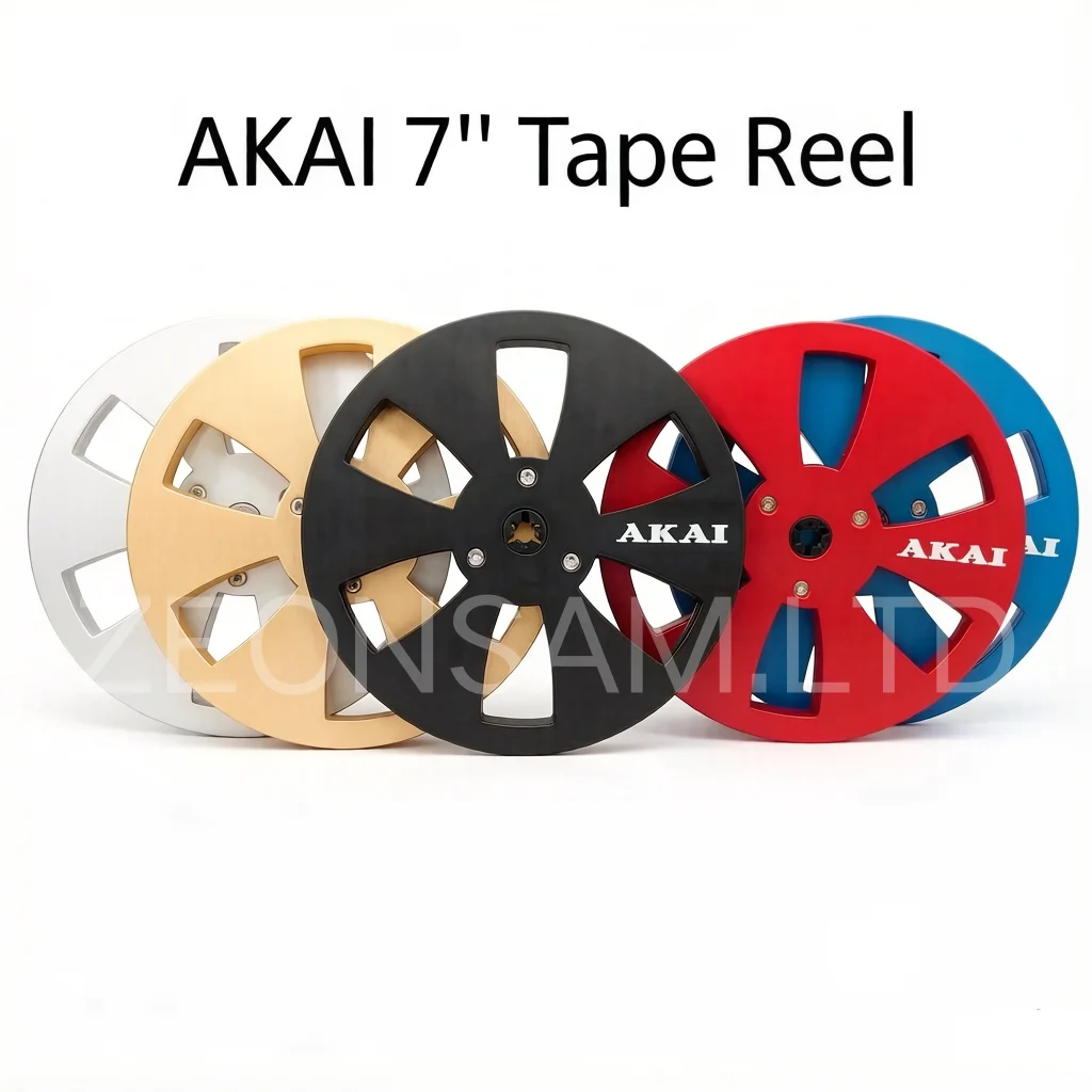 AKAI carrete vacío de aluminio de 7 "x 1/4" pulgadas para grabadoras de cinta de carrete a carrete carrete de recogida vacío para Studer ReVox/TEAC/Pioneer/AKAI