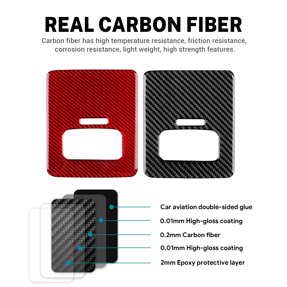 Real Soft Carbon Fiber Sticker For Kia Sportage 2017 2018 2019 2020 2021 LHD RHD Car Fuel Box Panel Trim Accessoires