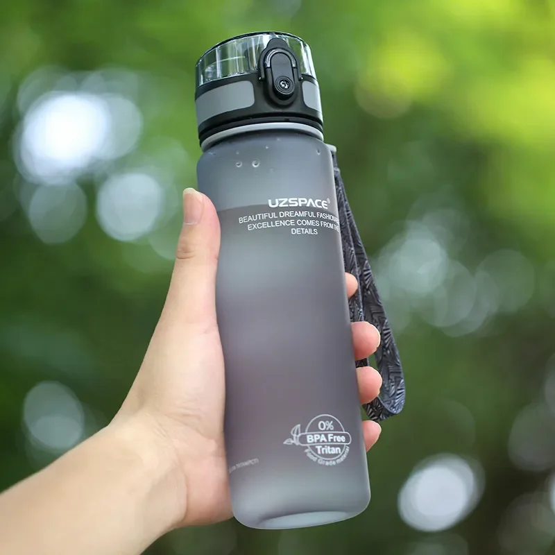 

Explosion Sport Water Bottles 500/650ML 1L Protein Shaker Outdoor Travel Portable Leakproof Tritan plastic Drink Bottle BPA Free