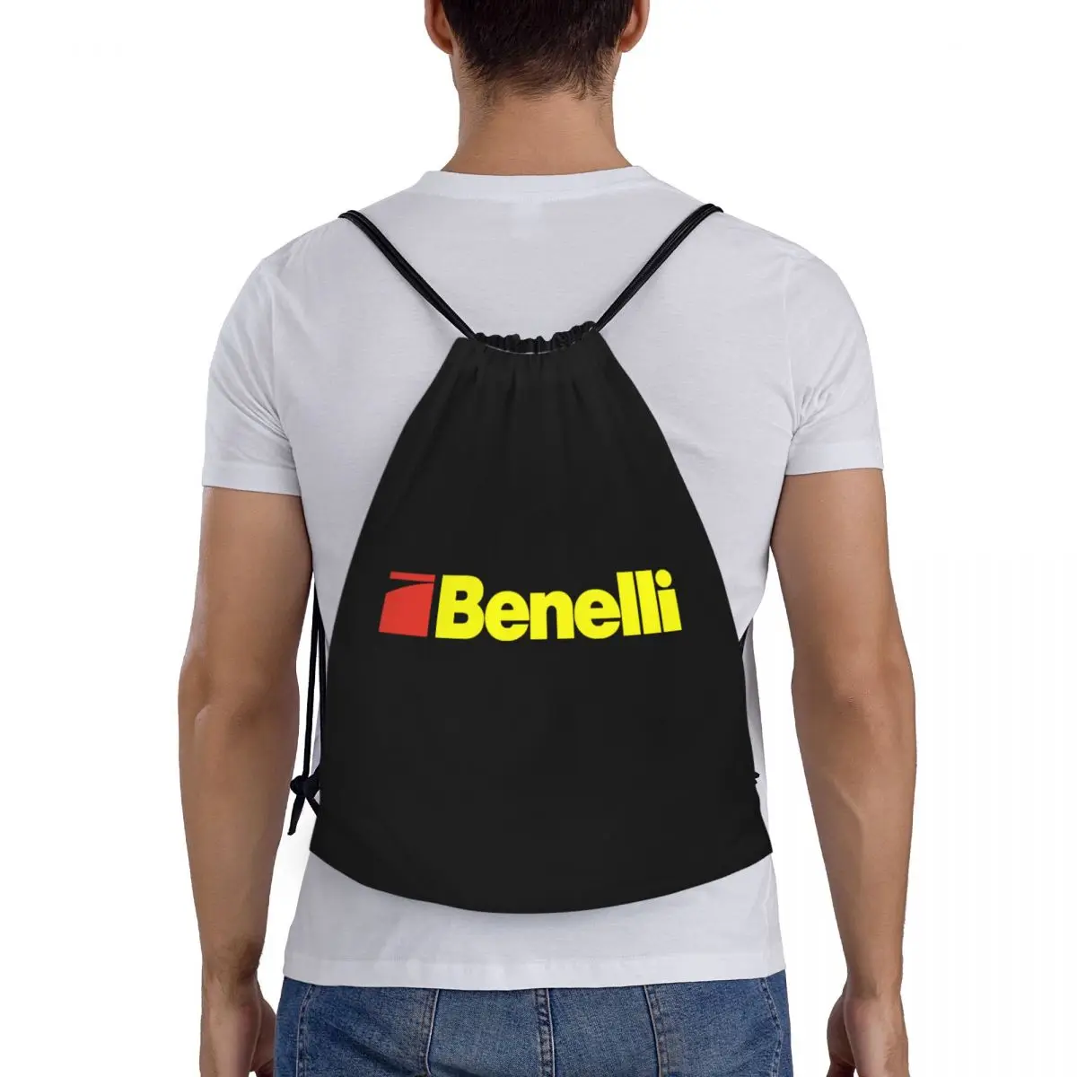 Benelli-Sac à Dos Personnalisé Jaune pour Homme et Femme, Arme à enquêter, Luminoter, Proximité, Sac à Dos de Yoga, Sac de dehors, Gym